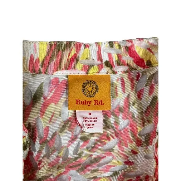 Ruby Rd Women's Spring See Thru Lightweight Top - Picture 3 of 5